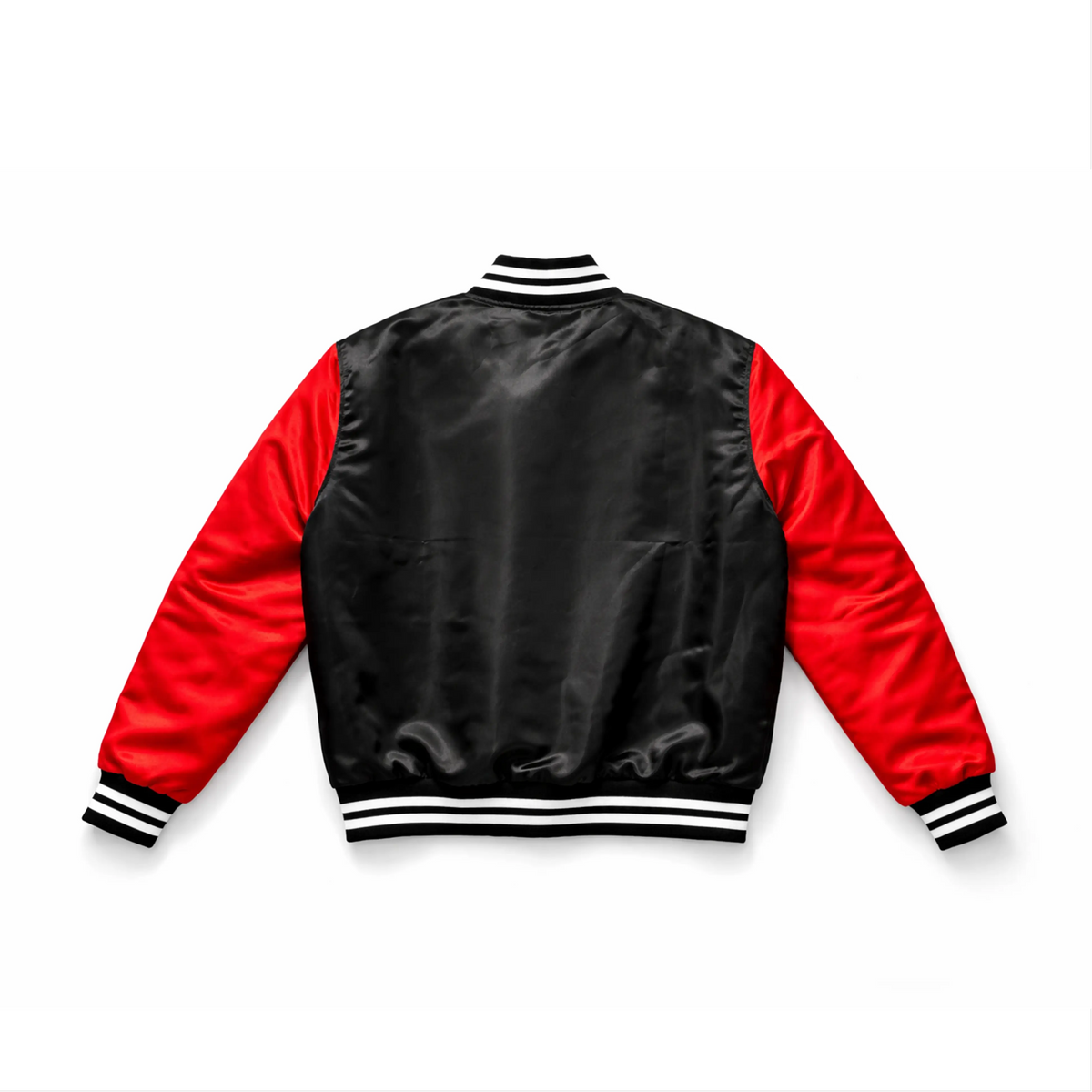 Hyphen Satin Jacket (Black/Red/White) - Hyphen Footwear