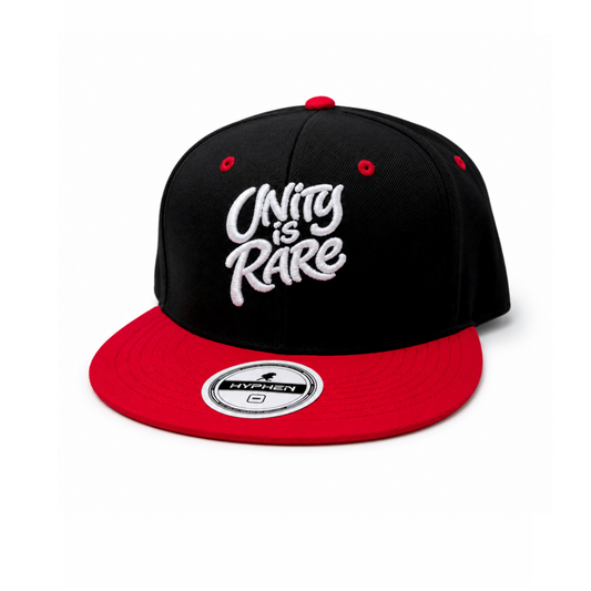 Hyphen Unity Is Rare SnapBack (Black/Red) - Hyphen Footwear