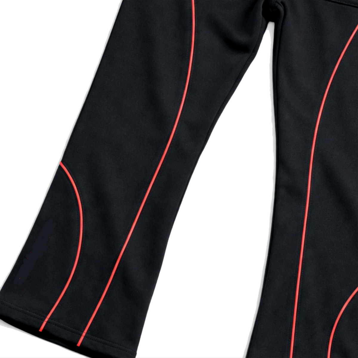 Hyphen Flare Leg Joggers (Black/Red) - Hyphen Footwear