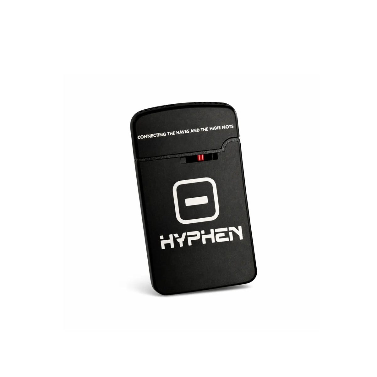 Black Hyphen logo lighter on a white background