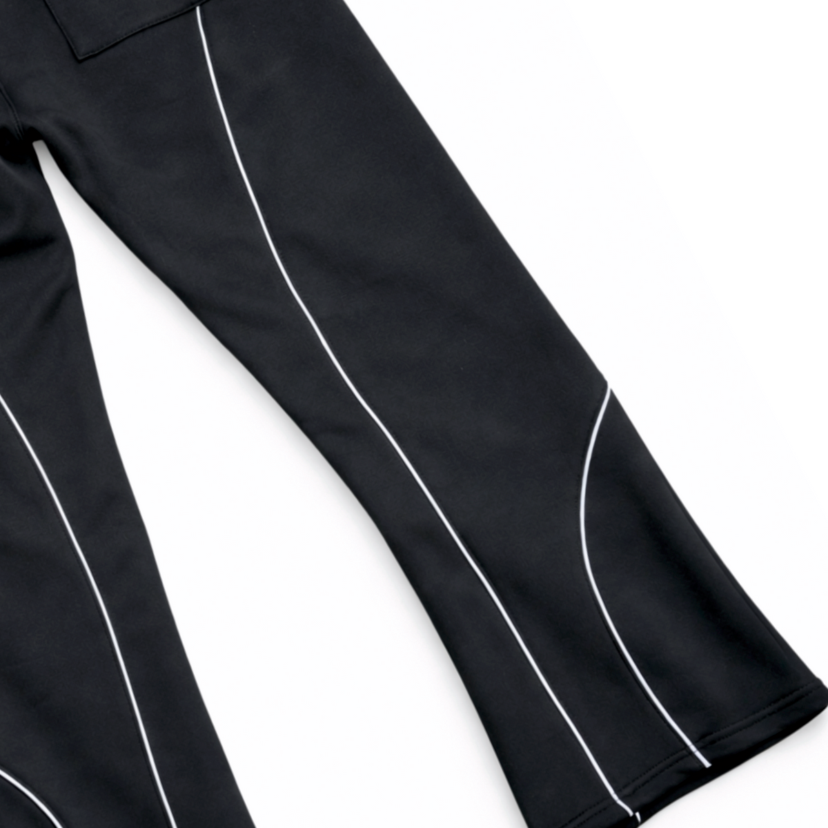 Hyphen Flare Leg Joggers (Black/Reflective Grey) - Hyphen Footwear