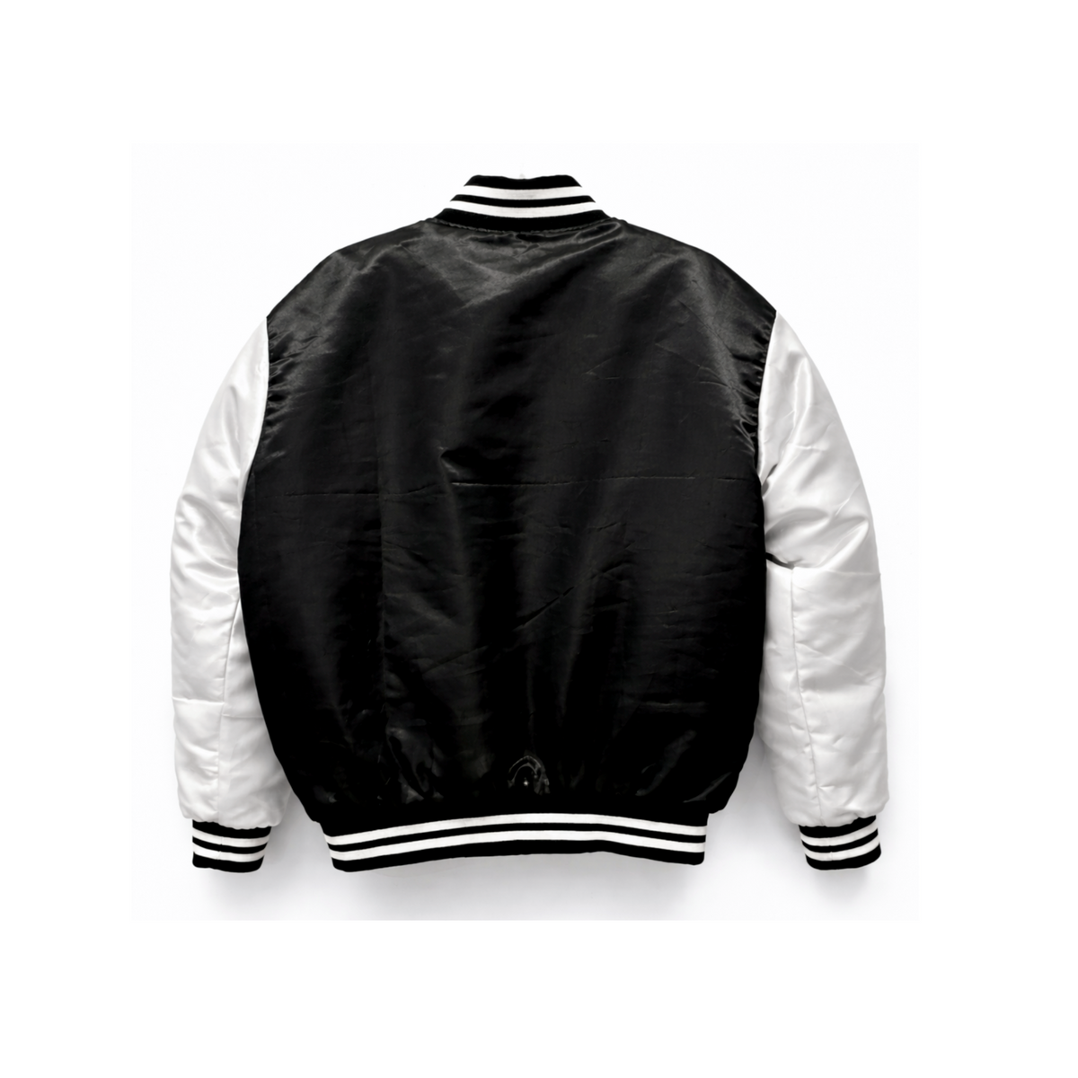 Hyphen Satin Jacket (Black/White) - Hyphen Footwear