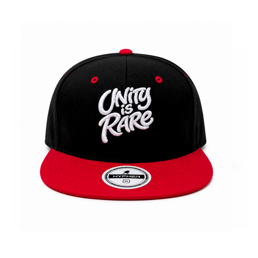 Hyphen Unity Is Rare SnapBack (Black/Red) - Hyphen Footwear