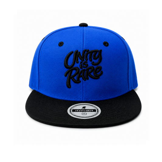 Hyphen Unity Is Rare SnapBack (Black/Blue) - Hyphen Footwear