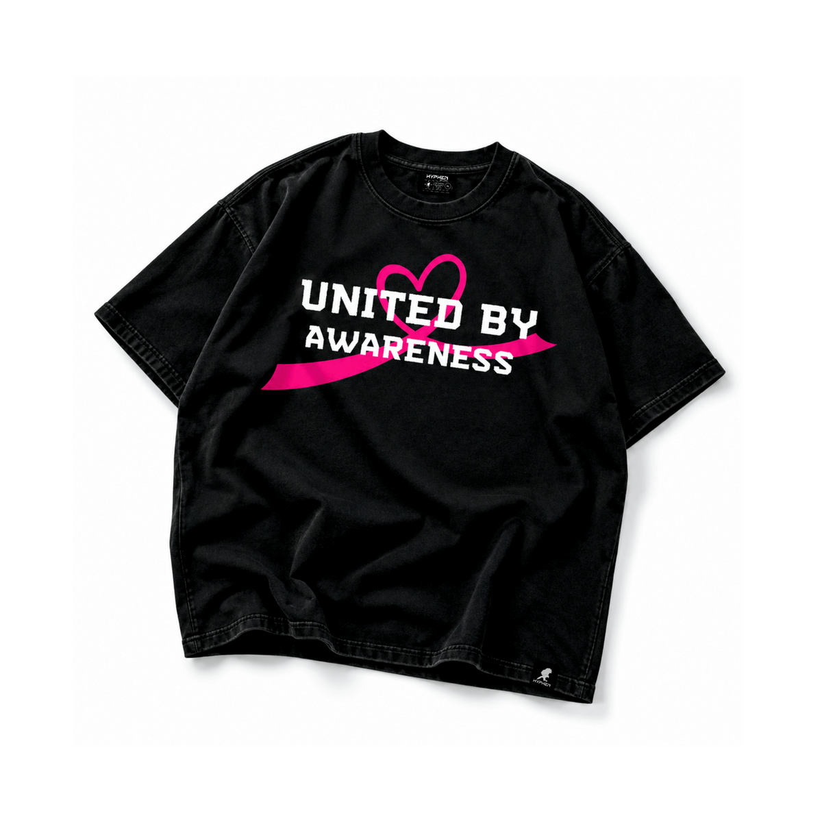 Hyphen Breast Cancer T-shirt (Black/Pink/White) - Hyphen Footwear