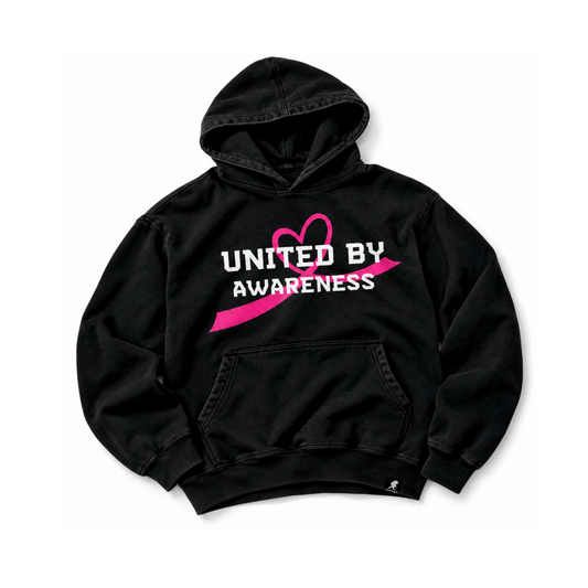 Hyphen Breast Cancer Hoodie (Black/Pink/White) - Hyphen Footwear